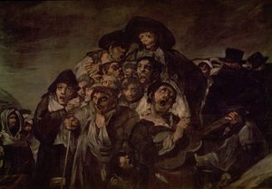 Pèlerinage à la piscine de San Isidro, détail, 1821 (détail) - Francisco de Goya